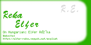 reka elfer business card